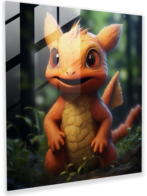 Popcasso Gerçekçi Cam Tablo - Pokemon Temalı Duvar Dekorasyonu