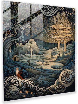 Popcasso Rönesans Efsane Cam Duvar Tablosu - Rönesans Temalı Dekoratif Cam Tablo