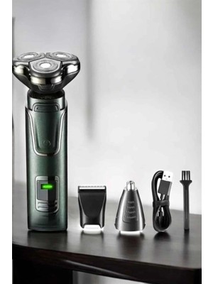 Calperia Yüksek Performanslı 3 Başlıklı Profesyonel Tıraş Makinesi