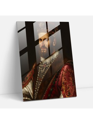 Popcasso Geleneksel Şıklık ile Raffaello Sanzio Cam Tablo