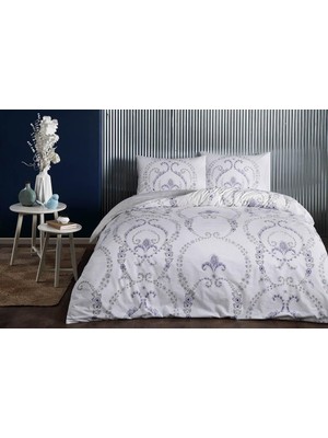 Taç Çift Kişilik Ranforce Nevresim Takımı Astra Mor