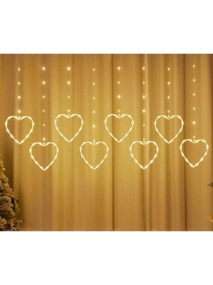 Asa Store Kalpli Perde LED Işıklar, Sevgililer Günü Romantik LED Aydınlatma