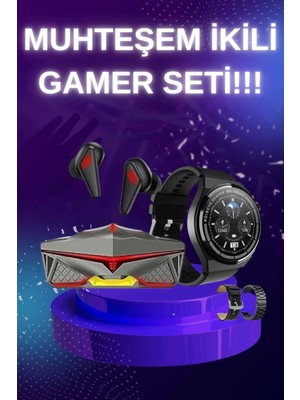 Calperia Anc Özellikli Bluetooth Kulaklık ve Amoled Ekran Akıllı Saat Uyku ve Sağlık Takibi Nabız Ölçer