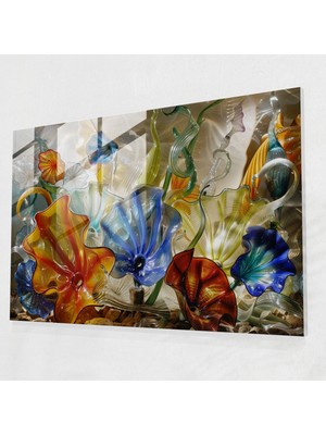 Popcasso Salvador Dali'nin Rüya Gibi Unsurlar ile Işlenmiş Temperli Cam Tablo - Dekoratif Tasarım