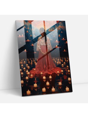 Popcasso Los Muertos Temalı Duvar Dekorasyonu - Papel Picado Stili Ev Dekorasyonu