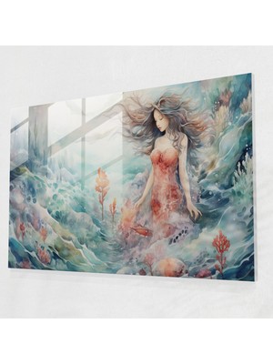 Popcasso Mitolojik Yaratıklar Modern Sanat Cam Duvar Tablosu - Efsanevi Tasarım Rüya Gibi Görsellik