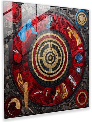 Popcasso Mozaik Cam Tablo Modern Sanat Marvel Temalı Yansımalı Tasarım
