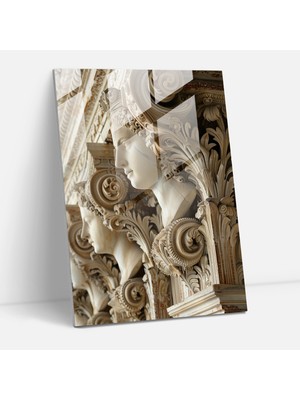 Popcasso Raffaello Sanzio Temalı Cam Duvar Tablosu