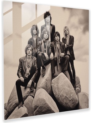 Popcasso Rolling Stones Cam Tablosu - Huzurlu Manzara Temalı Dekoratif Cam Tablo