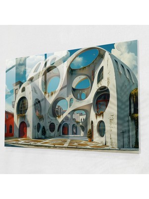 Popcasso Geometri Cam Sanatı - Salvador Dali Duvar Tablosu