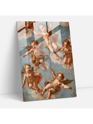 Popcasso Raffaello Sanzio Cam Tablo - Raffaello Sanzio'nun Tarzı ile Dekoratif Cam Tablo