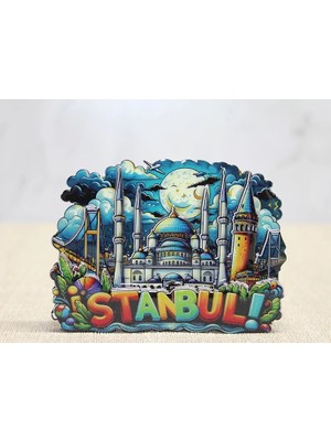 Asa Store Ahşap Istanbul Temalı Magnet ALK4597