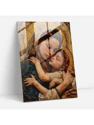 Popcasso Raffaello Sanzio Cam Tablo - Modern Sanat Temalı Dekoratif Parça