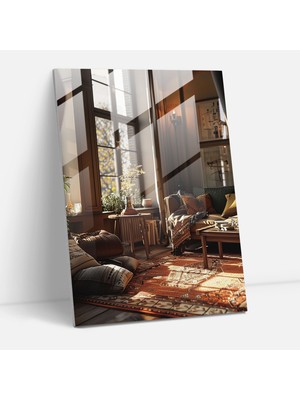 Popcasso Johannes Vermeer Modern Sanat Cam Tablo - Modern Sanat Eserleriyle Duvarınızı Süsleyecek Cam Tablo