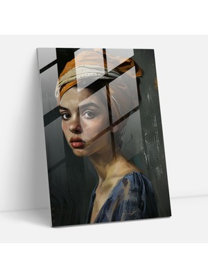 Popcasso Johannes Vermeer Cam Tablo - Duvar Dekorasyonu