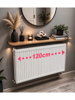 Feyza Design Petek Üstü Raf Uçan Raf Atlantik Çam Rengi 16X120 cm