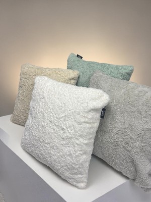 FRAMGAN Tüy Dökmeyen Premium Kırlent Ultra Yumuşak Pofuduk Lüks Görünüm