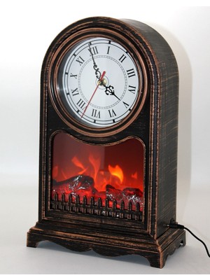 Asa Store LED Işıklı Saatli Şömine AALK2501