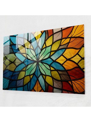 Popcasso Zen Bahçesi Cam Duvar Tablosu - Zen Budizm Temalı Cam Deseni