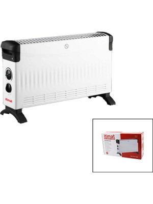 Savarga Itimat CH-2020UM Küçük Boy Konvektör Isıtıcı - Soba Elektrikli Turbo Isıtma 3-Kademe Isı Ayarlı TERMOSTAT=750-1250-2000W (4801)