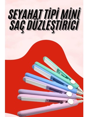 Calperia Seyahat Tipi Taşınabilir Saç Düzleştirici Saç Şekillendirici Yüksek Isı Ayarlı