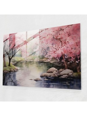 Popcasso Zen Bahçesi Cam Tablo - Zen Bahçesi Duvar Tablosu ile Modern Dekorasyon