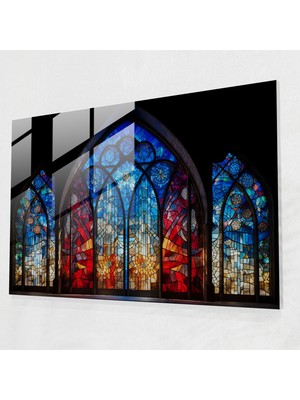 Popcasso Roma Cam Duvar Tablosu - Geleneksel Roma Temalı Dekoratif Cam Tablo