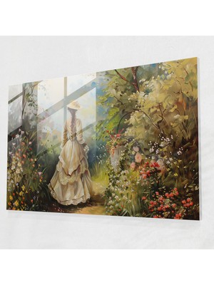 Popcasso Rokoko Tarzı Cam Tablo - Rokoko Temalı Cam Duvar Tablosu ile Benzersiz Dekorasyon