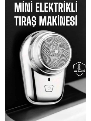 Calperia Seyahat Tipi Tıraş Makinesi Taşınabilir Kablosuz Mini Paslanmaz Çelik
