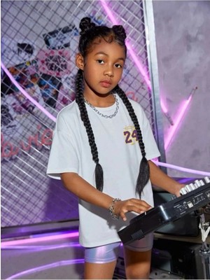 Asmedo Çocuk Unisex Baskılı T-Shirt - Beyaz