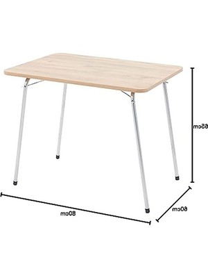 Cekar Store 60X80 Katlanır Masa Balkon Bahçe Kamp Maı Piknik Maı