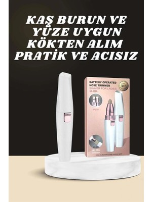 Calperia Kulak Burun ve Yüz Epilasyon Aleti ve Yüz Masaj Aleti Ikili Cilt Bakım Seti