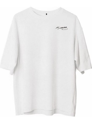 Asmedo Erkek Kısa Kol Tişört Bisiklet Yaka Atatürk Baskılı T-Shirt -  Beyaz