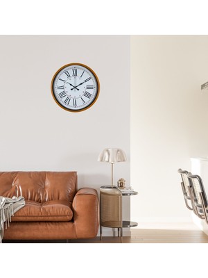 Bucuks Turuncu 36 cm Standart Duvar Saati