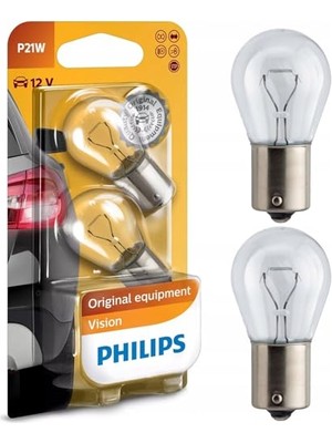 Cekar Store Philips P21W Stop ve Sinyal Ampulü Premium 12 V - 2'li Paket