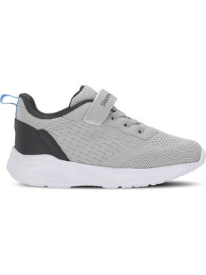 Slazenger Flarex Unisex Çocuk Cırt Cırtlı Koyu Gri / Beyaz Günlük Spor Ayakkabısı