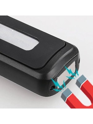 Cekar Store Klaus El Feneri Mıknatıslı Şarjlı Işıldak Kamp Lambası Tar Çalışma Araç Oto LED Aydınlatma