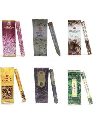 Storeg Hem 6 Paket Farklı Aroma Toplam 120 Çubuk Tütsü