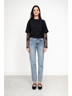 Iperia Zr Model Paçası Kesik Kot Pantolon