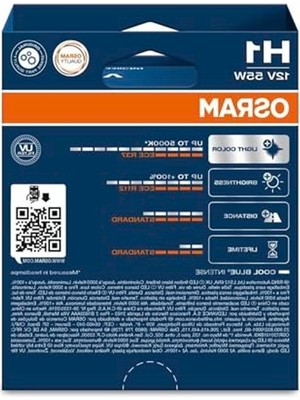 Cekar Store Osram H1 Cool Blue Intense Far Lambası, 12V 55W, 5000K LED Beyaz Işık, 2'li Paket
