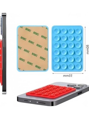 Cekar Store Telefon Arkasına Yapışan Silikon Vakumlu Pratik Telefon Tutucu, Kolay Telefon Kılıfı Tutucu, Tüm Cep Telefonu Modellerine Uygun, Araç Telefon Tutucu, Makyaj, Mutfak, Ahtapot (Siyah)