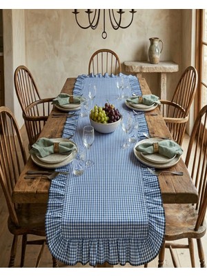 Avira Home Geleneksel Fırfırlı Pötikare Runner 40X120