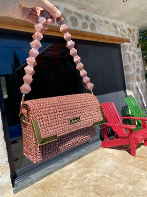 Blantur Kanvas Çanta Rice Design El Yapımı Kadın Çantası