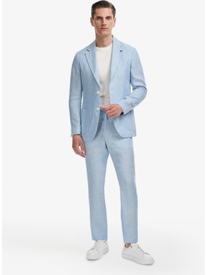 Cacharel Erkek Açık Mavi Slim Fit Kumaş Pantolon 50324475-VR003