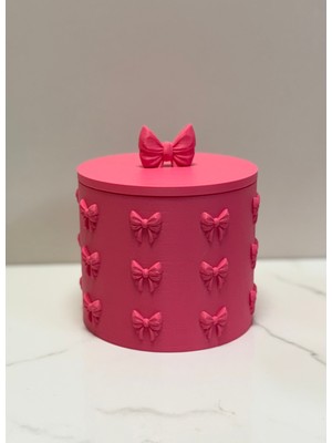 Cestopieno 1 Adet Kurdela Detaylı Kapaklı Biyoplastik Şekerlik/toka Kutusu 13X10 Cm-Gıda ile Temasa Uygun