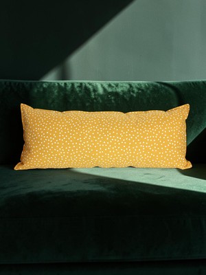 Tam Aklımdaki Polenler Kırlent Kılıfı - Premium Keten - 75X30 cm - Uzun Yastık Kılıfı - Gizli Fermuarlı - Modern Stil