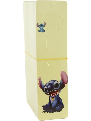 Pileli Store Çzgflm Karakteri Dik Set Kolye Kartı