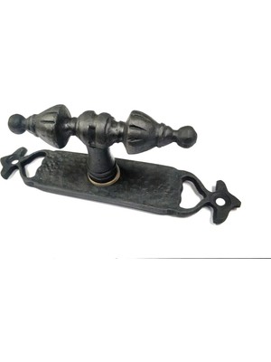 Uslucan Alışveriş Antika Tarz Dekoratif Pirinç Burma Pencere Kolu - 152X32 Mm, Oksit