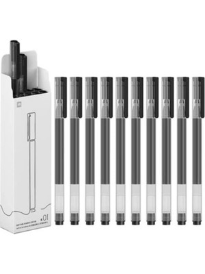 Cekar Store Mı Jumbo Jel Mürekkep Kalemi Süper Dayanıklı Yazı Kalemi 0,5 mm Kurşun Kalem 10'lu Bir Pakette (Siyah)'