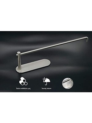 Cekar Store Paslanmaz Çelik Kağıt Rulo Havlu Askılığı/havluluk - Kendinden Yapışkanlı - Model: Berlin - Inox